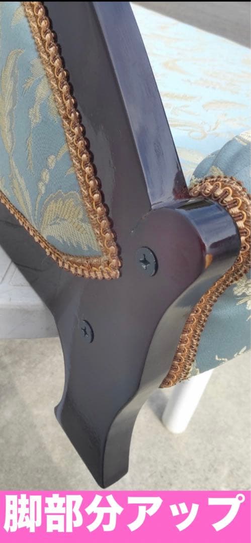 超希少♦️イタリア製 ロココソファ♦️ペット ドール キッズ♦️ダマスク柄♦️送料込