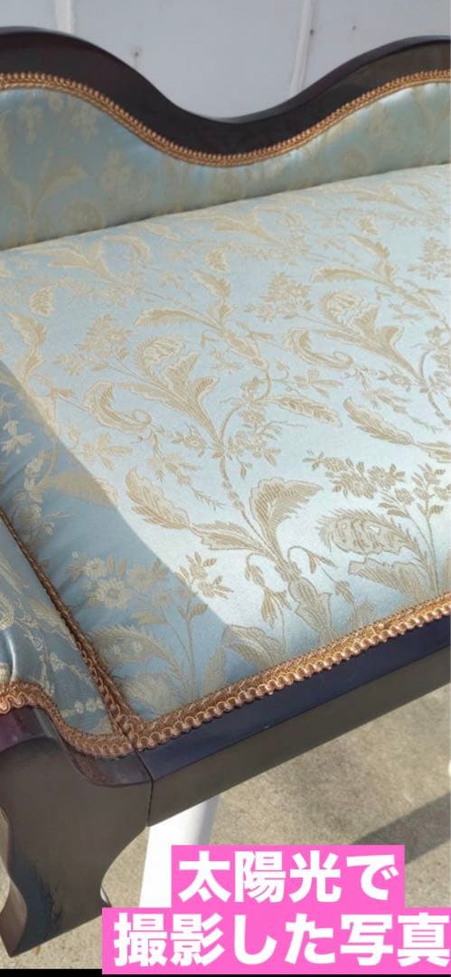 超希少♦️イタリア製 ロココソファ♦️ペット ドール キッズ♦️ダマスク柄♦️送料込
