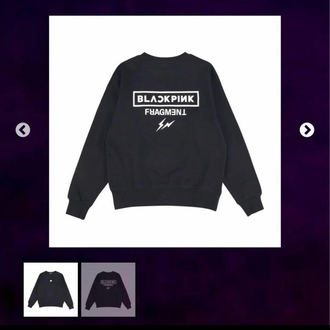 FRAGMENT Black Pink スウェット HEART BLACK