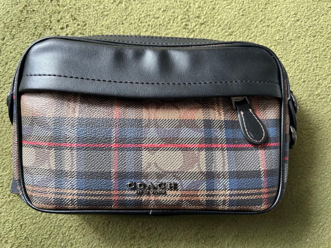 ⭐️最終価格⭐️【未使用】coach コーチ　スクエア　ショルダーバッグ　メンズ