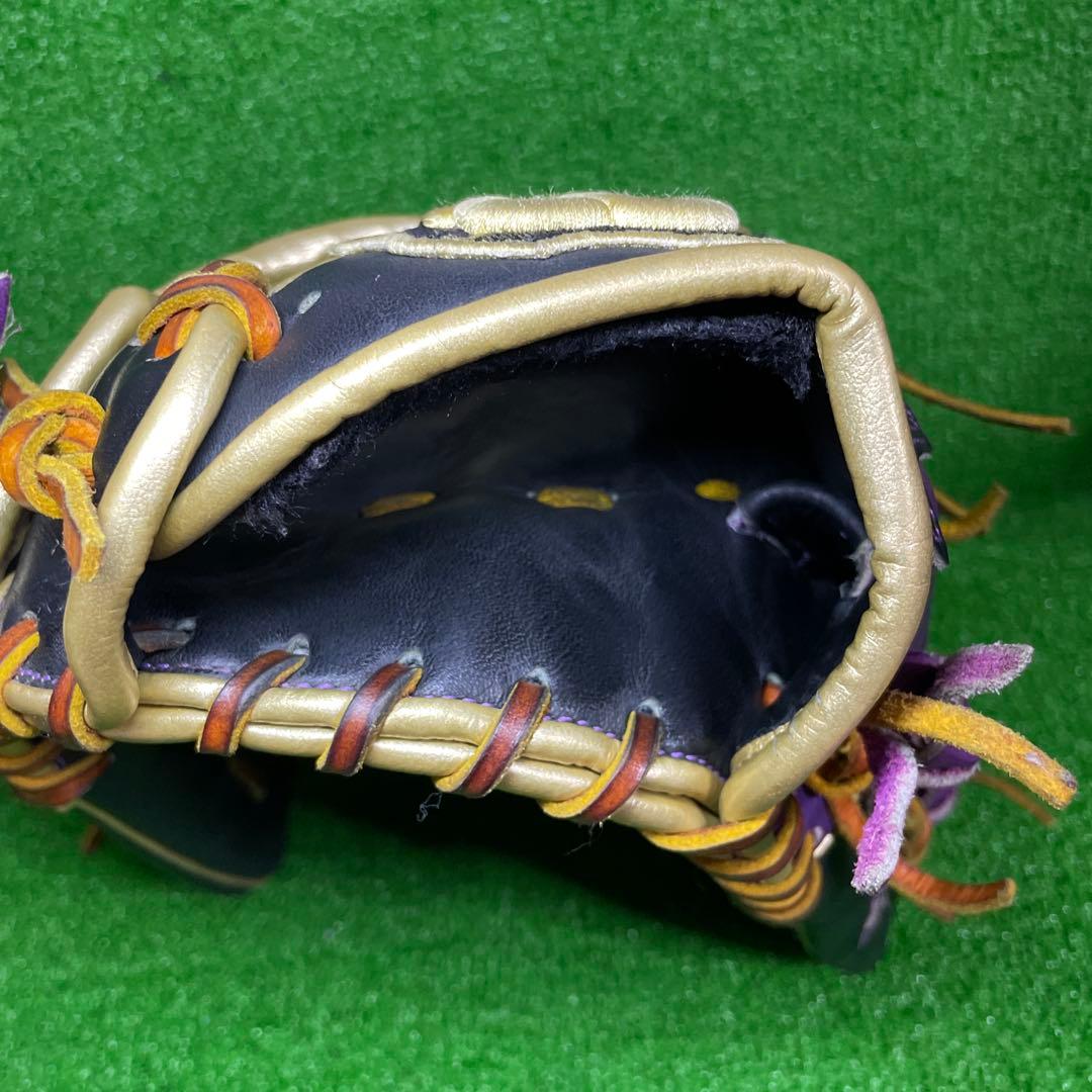 ウィルソン D-MAX 軟式用 内野手用 大人用 グローブ パープル 紫