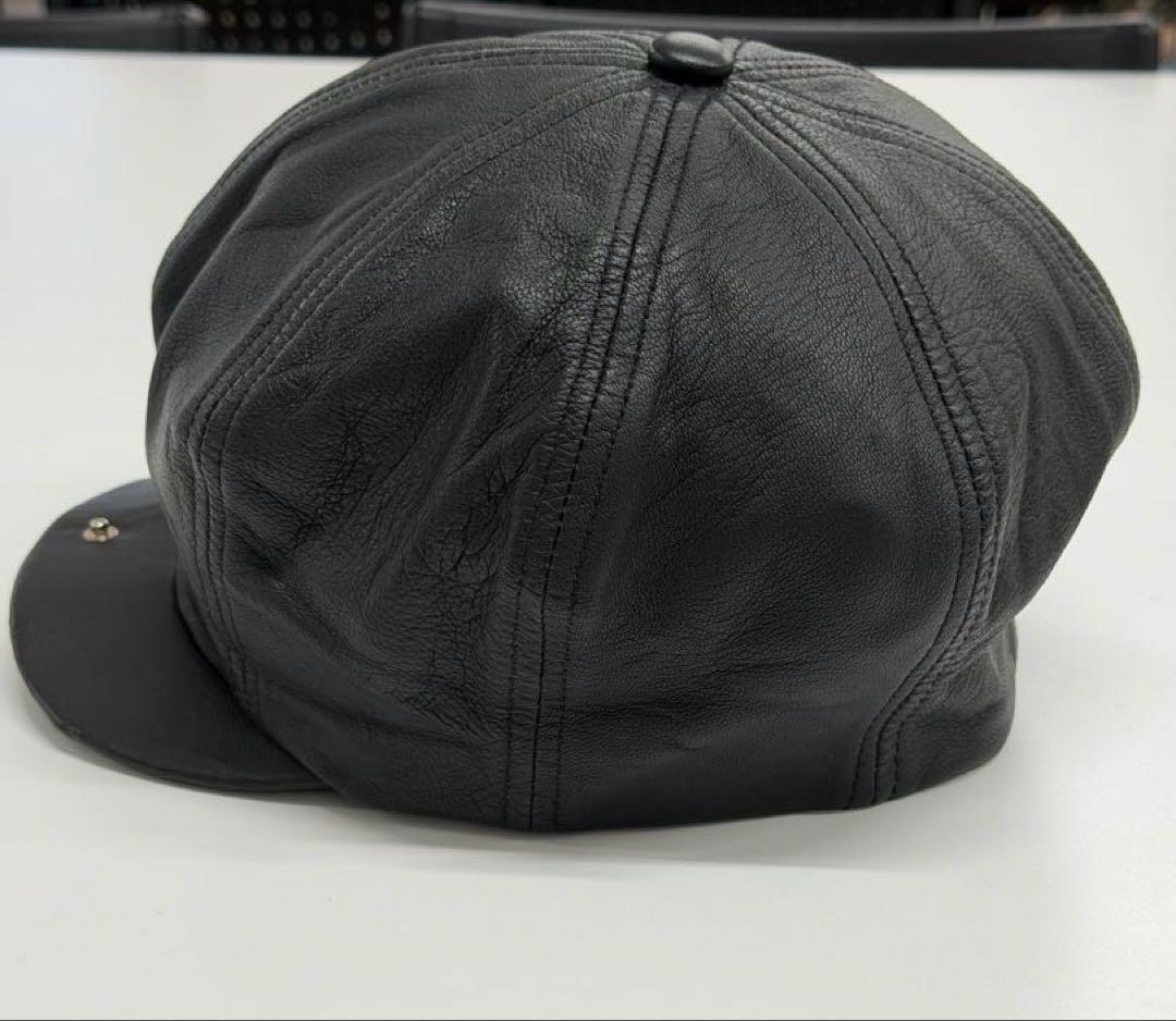 USA製のNEW YORK HATレザー（羊皮）:(レザーキャスケット)