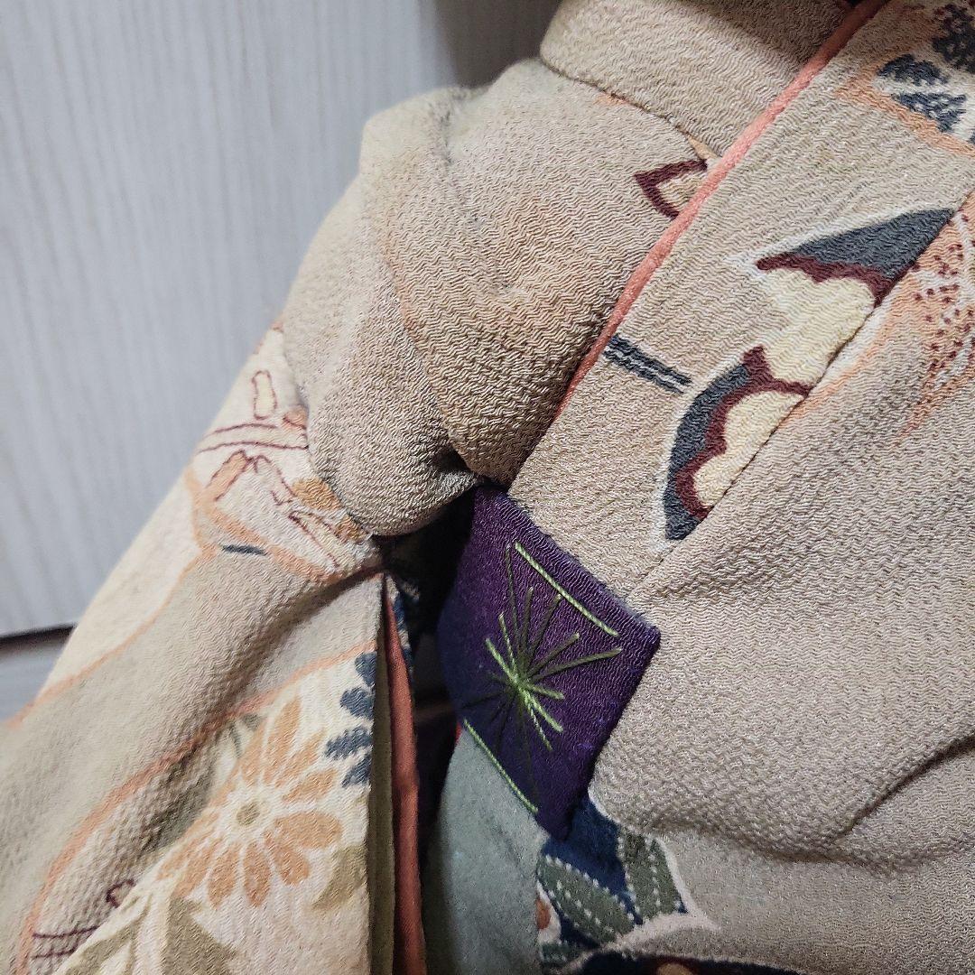 工房朋　市松人形 伝統的和服 花柄