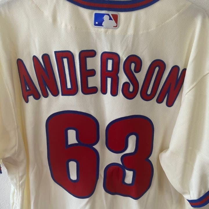 激レア フィリーズ(現広島カープ) ドリュー アンダーソン 実使用ユニフォーム