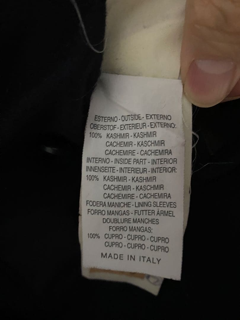 エルメネジルドゼニア カシミア ピーコート