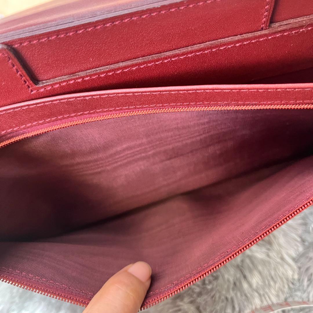 極美品✨カルティエ　クラッチバッグ　28センチ　マストライン　レザーバッグ