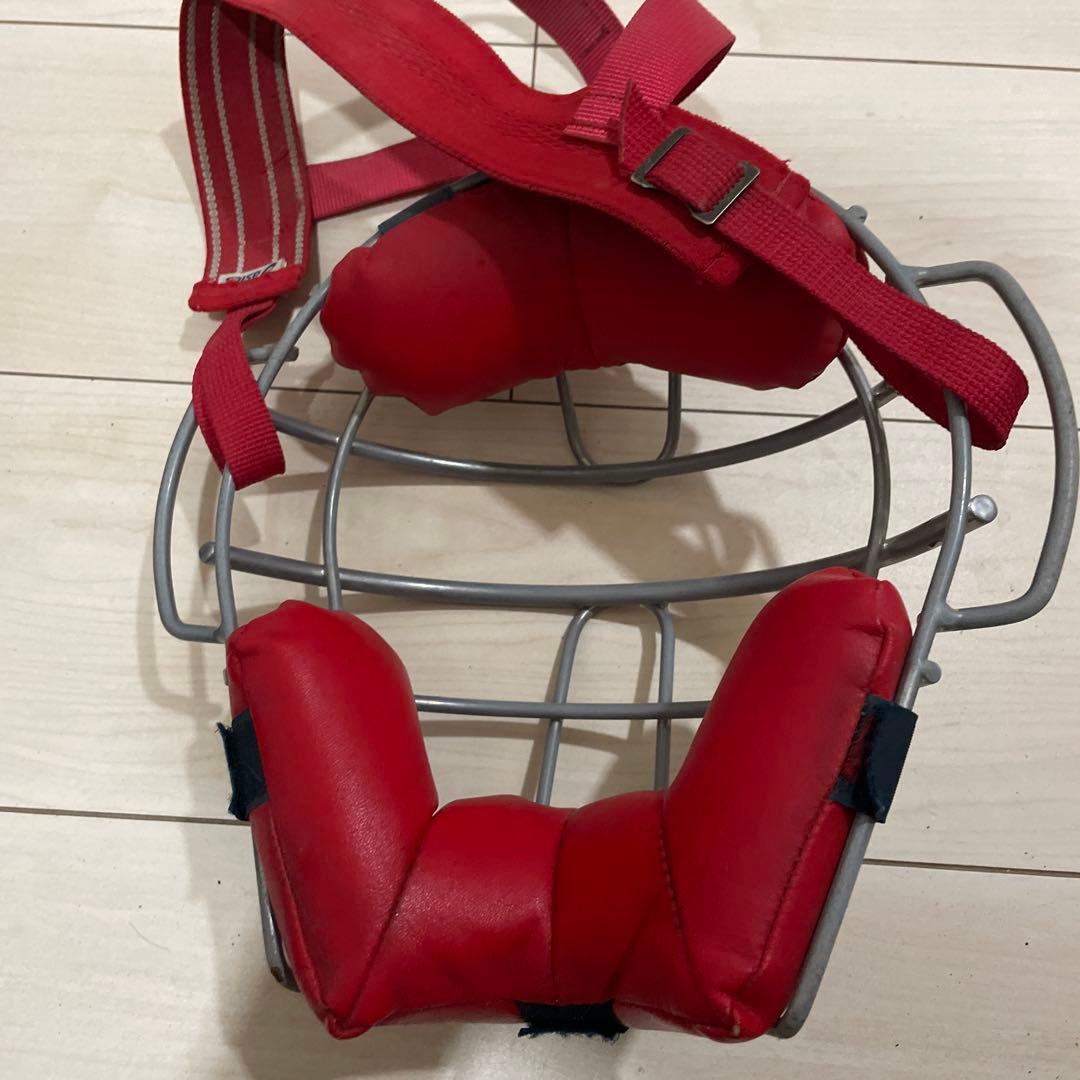 ASICS キャッチャー防具セット レッド