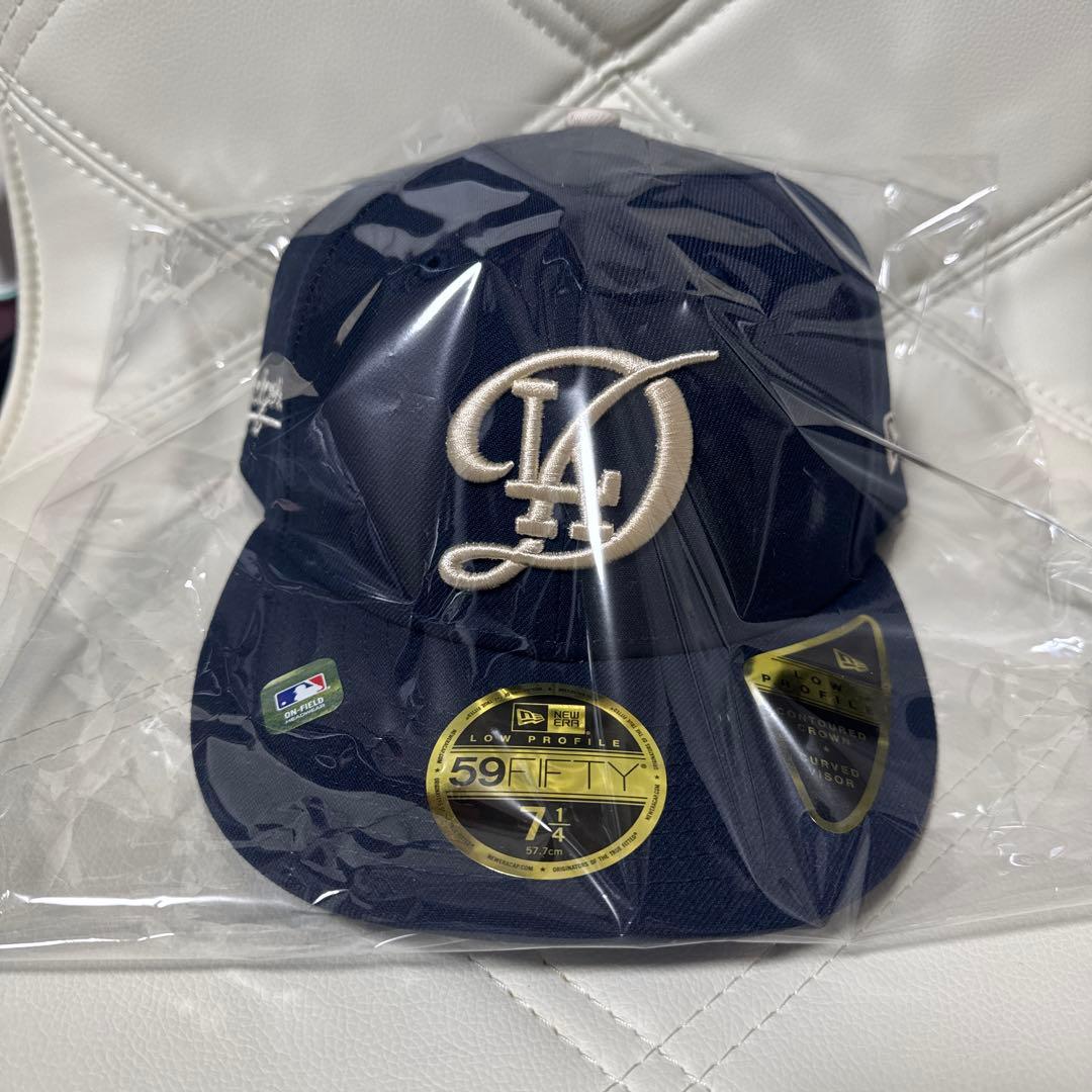 【新品】59FIFTY LP MLBシティコネクトドジャースネイビー7 1/4