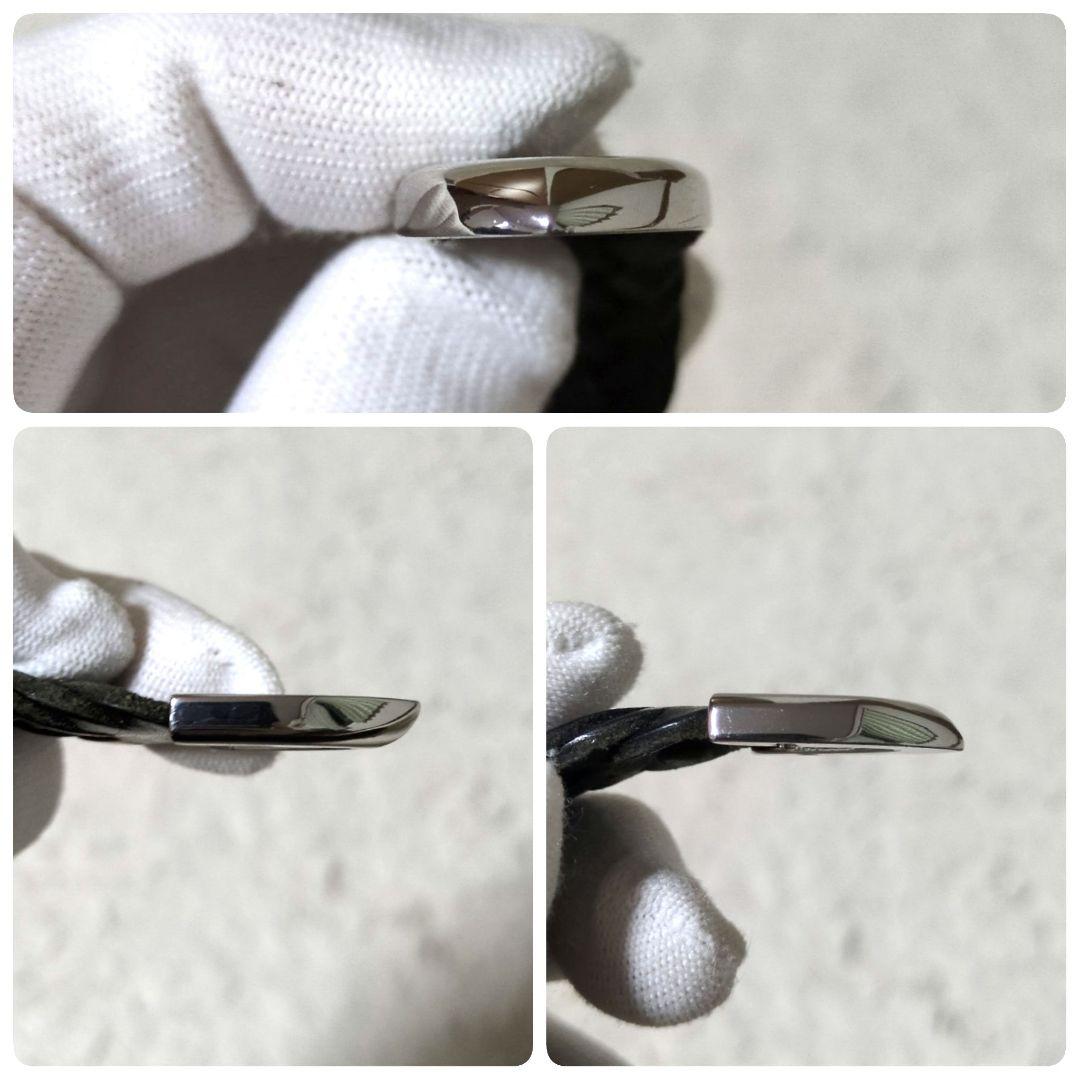 美品 希少23MM J&MDAVIDSON メッシュベルト プンターレ 本革 黒