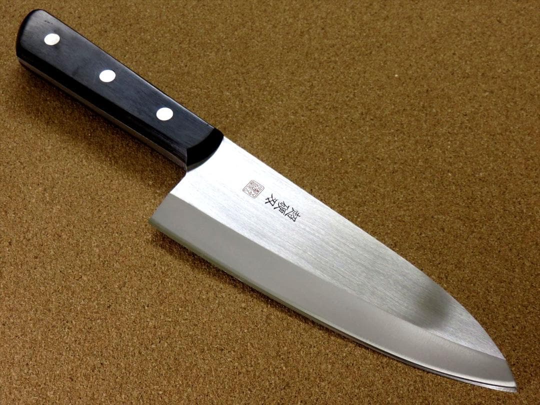関の刃物 出刃包丁 185mm クロムモリブデン 魚 肉解体 右利き 片刃包丁