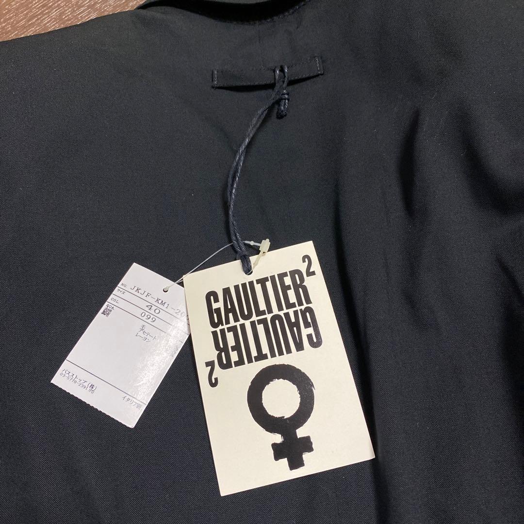 GAULTIER ブラック テーラードジャケット 52