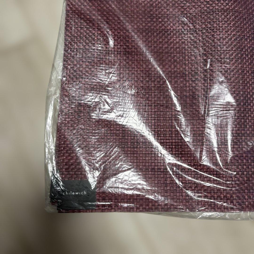 新品、未使用　Chilewich マット　ランチョンマット　4枚　ボルドー