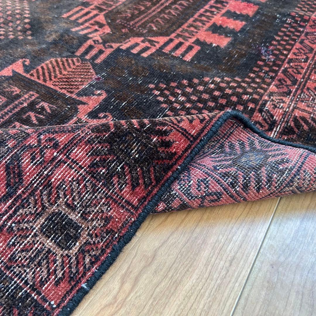 【1980's vintage】 バルーチ族 ビンテージラグ