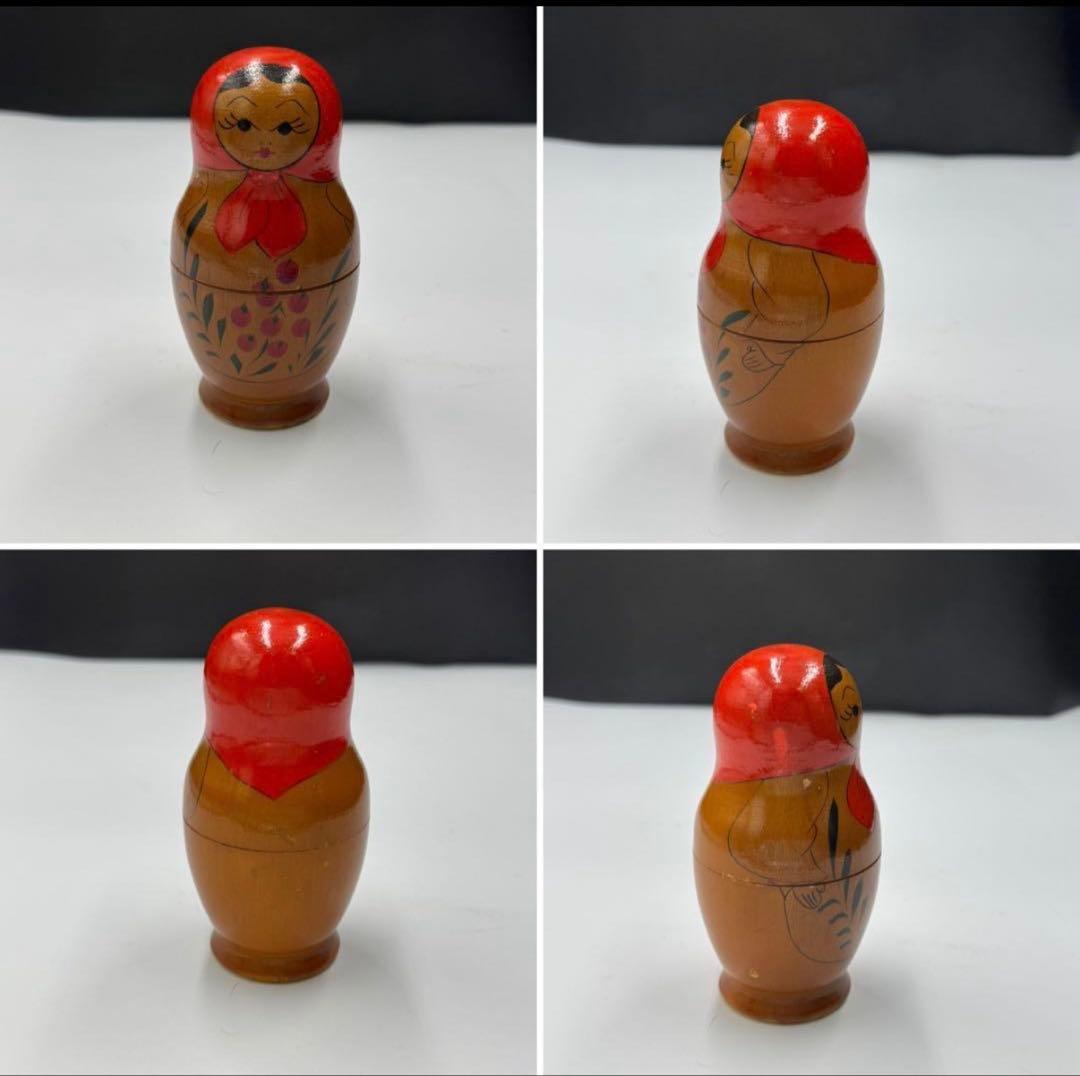 激レア❗️ソビエト時代　アンティーク　会社不明。マトリョーシカ4組。長期保存