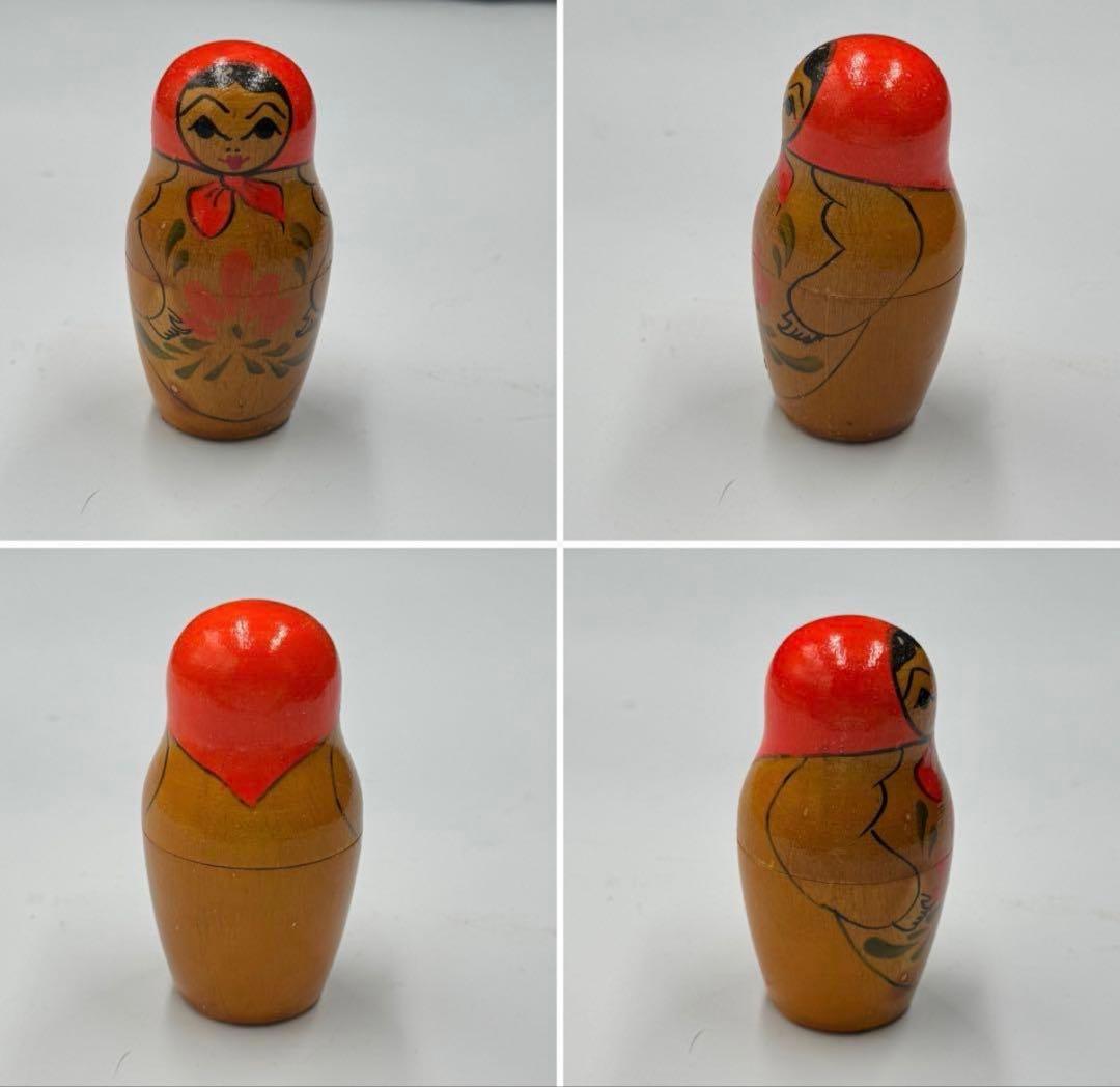 激レア❗️ソビエト時代　アンティーク　会社不明。マトリョーシカ4組。長期保存