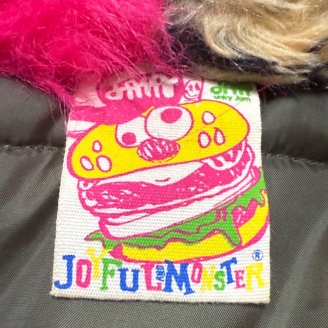 超希少 JAM ジョイフルモンスター 刺繍 デニム×MA1 中綿ジャケット150