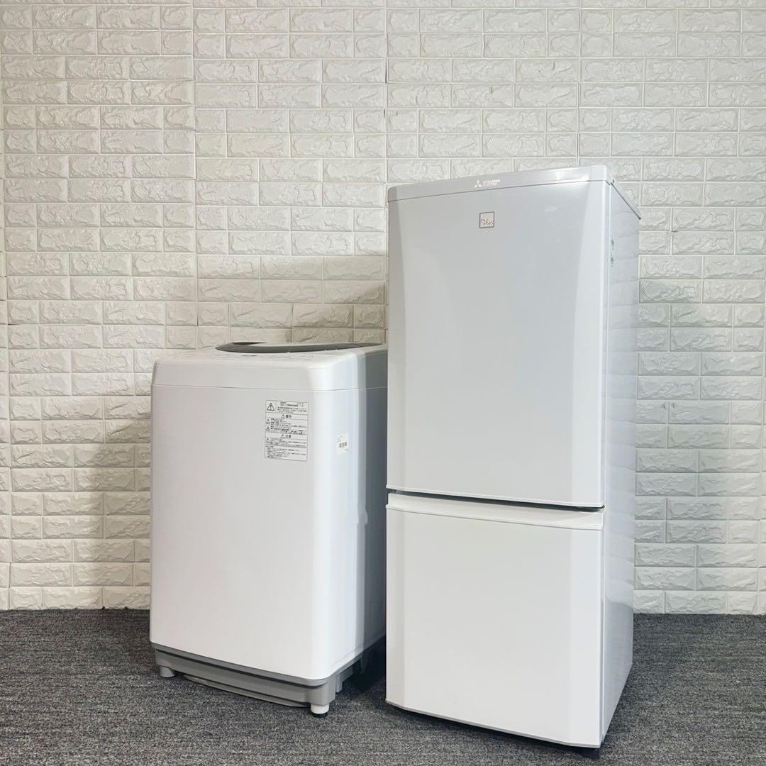 生活家電 2点セット 冷蔵庫 146L 洗濯機 6kg 1人暮しG007