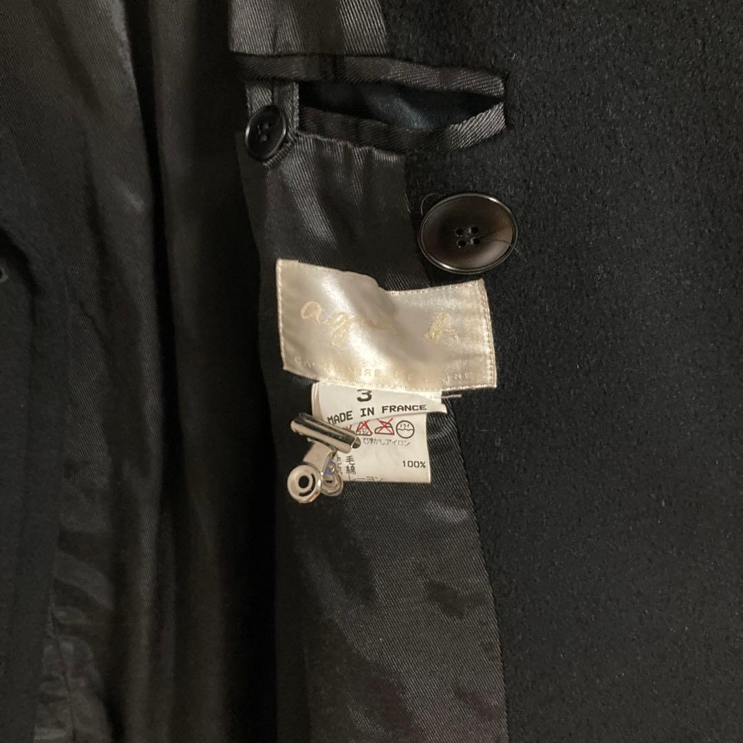 美品 アニエスベー フランス製 ピーコート ダブルブレスト サイズ3