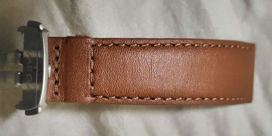 最終値下げ　新品 OMEGA フォールディングバックルとモデラート製レザーベルト