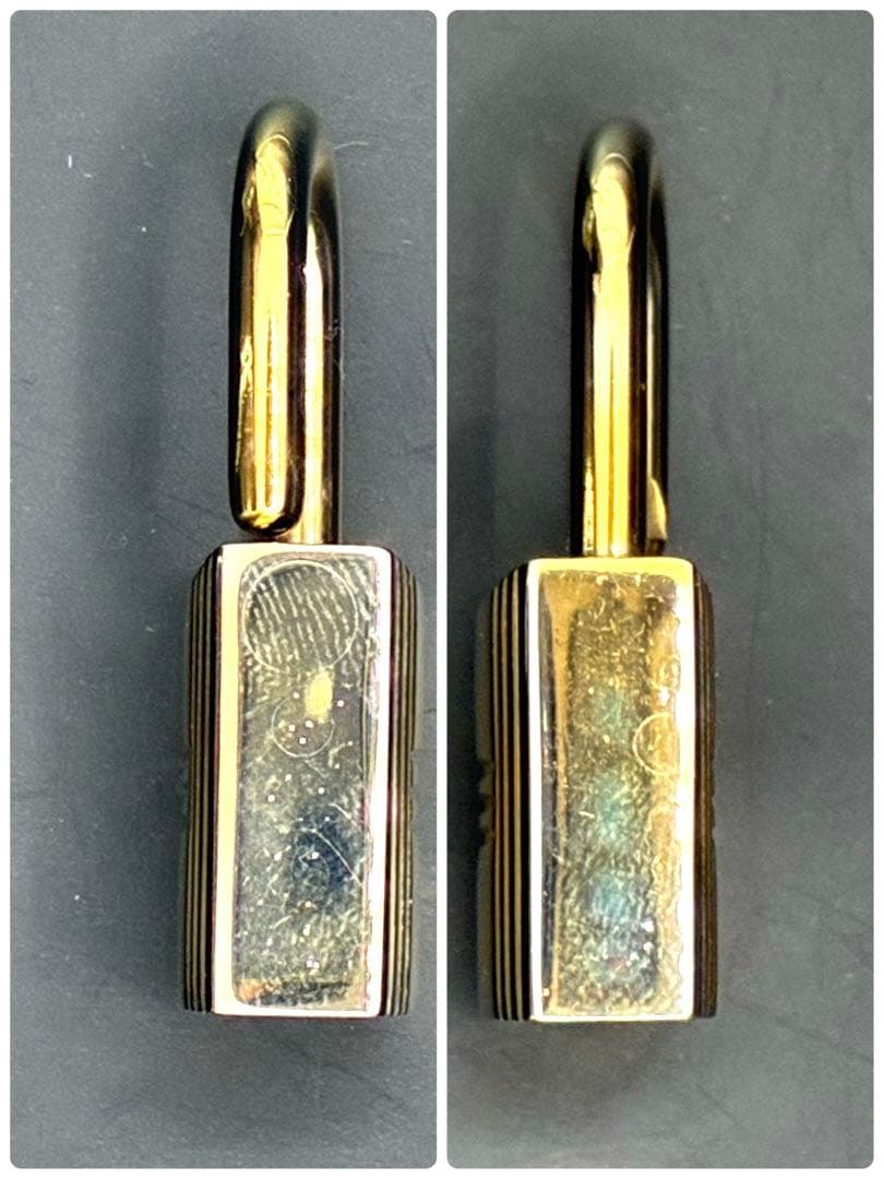 HERMESエルメス カデナ 127番 ゴールド 24Kメッキ 鍵付き 南京錠