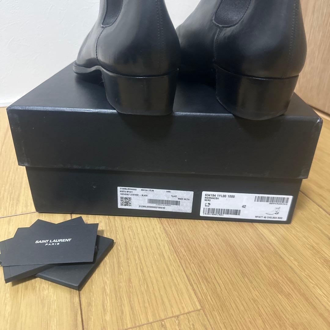 SAINT LAURENT ブラック チェルシーブーツ