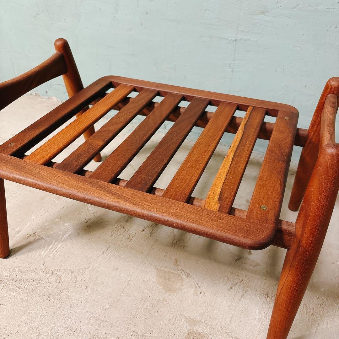 ウェグナー　GE240 オットマン　チーク材　北欧家具　北欧ビンテージ