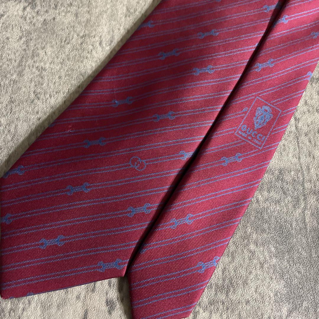 極上ウール 100% ヴィンテージ スリーピース × OLD GUCCIネクタイ