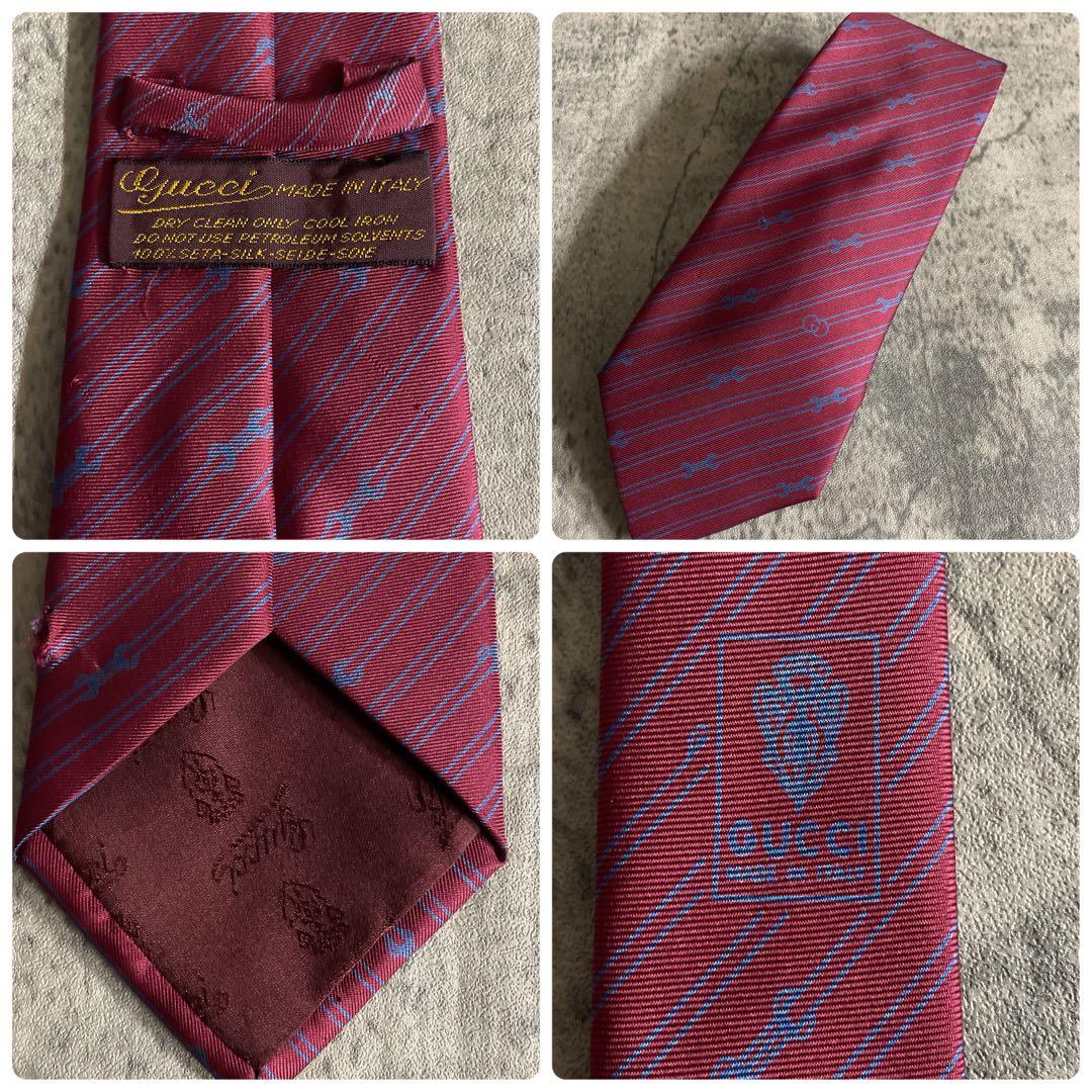 極上ウール 100% ヴィンテージ スリーピース × OLD GUCCIネクタイ