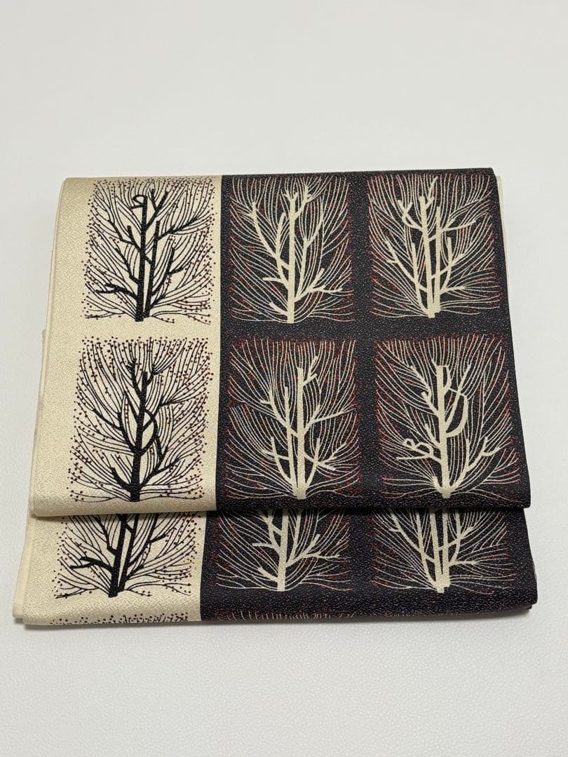 プ*読様 【新品未使用】ニ代目 川村久太郎 創作友禅 全通　袋帯　未仕立て　伝産