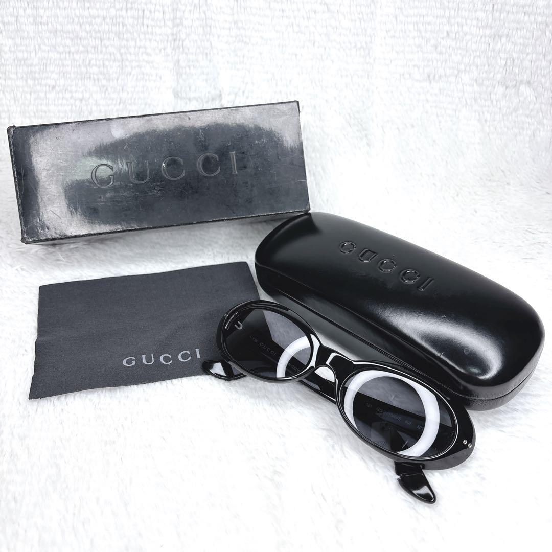 GUCCI archive シルバーサイドロゴ　サングラス　y2k