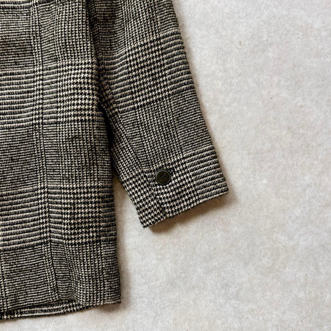 美品✨　POMANDERE グレンチェック　ジャケット　イタリア製