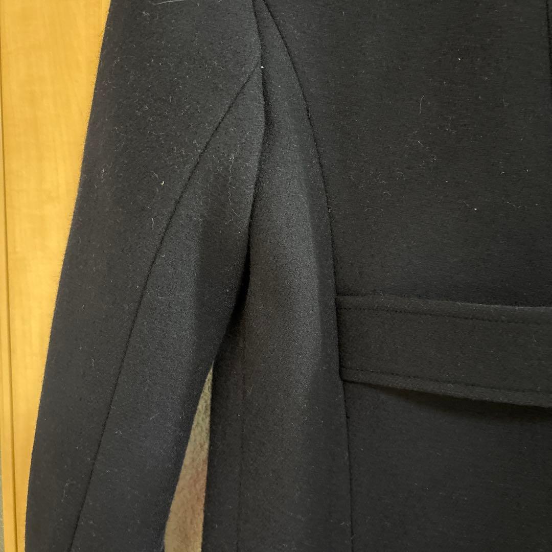 マッキントッシュ 38 ウール ネイビー ダブルブレストピーコート