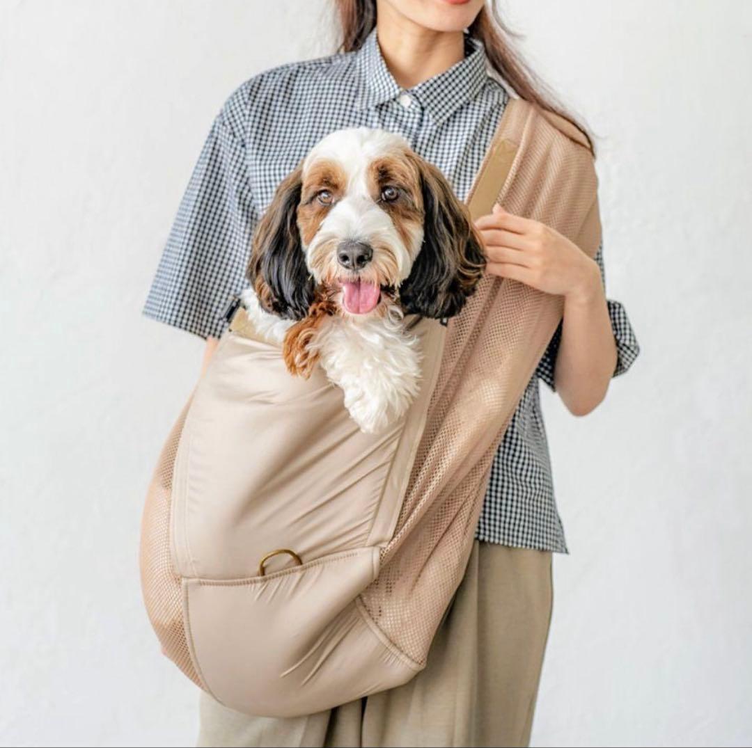 【erva】メッシュアベルトスリング 4kg~15kg ドッグスリング