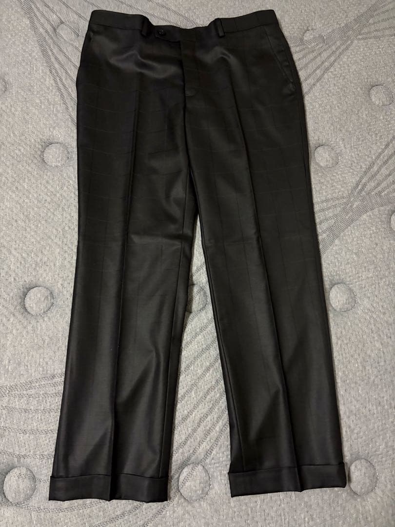 【新品】スリーピース　セットアップ　ブラックシャドウブロックチェック　AB5