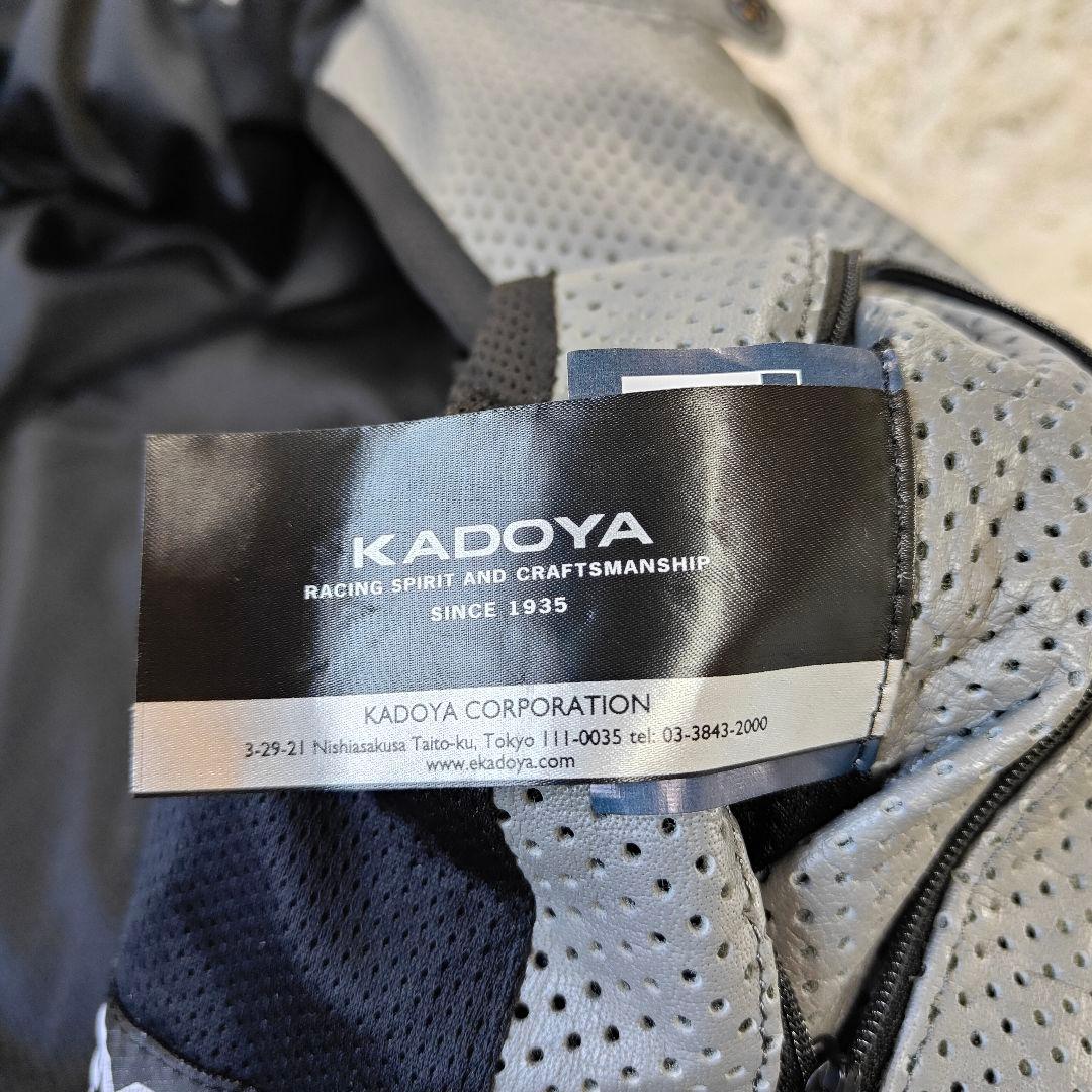 未使用級　カドヤ PL-SW ブラック パンチングレザージャケット Mサイズ