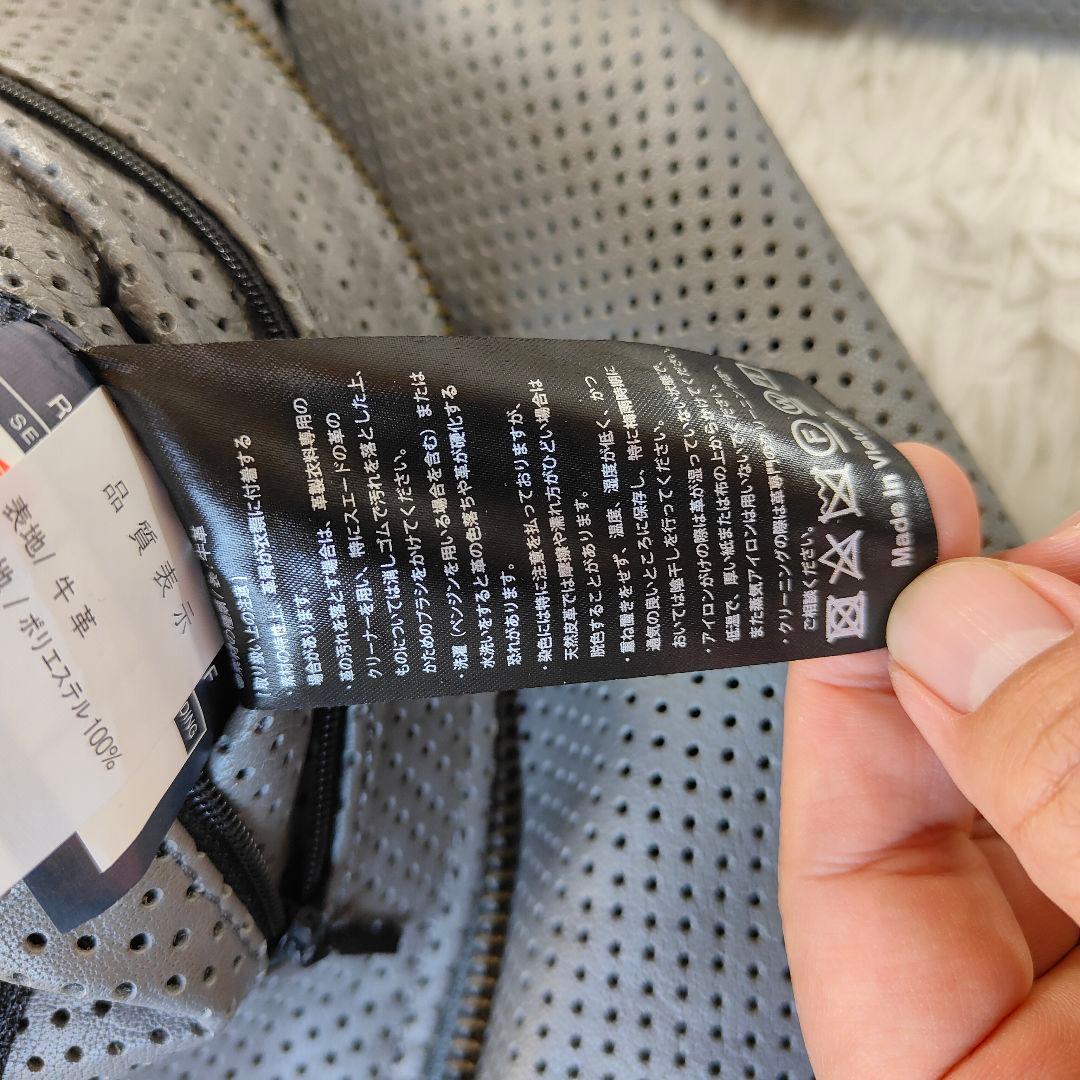 未使用級　カドヤ PL-SW ブラック パンチングレザージャケット Mサイズ