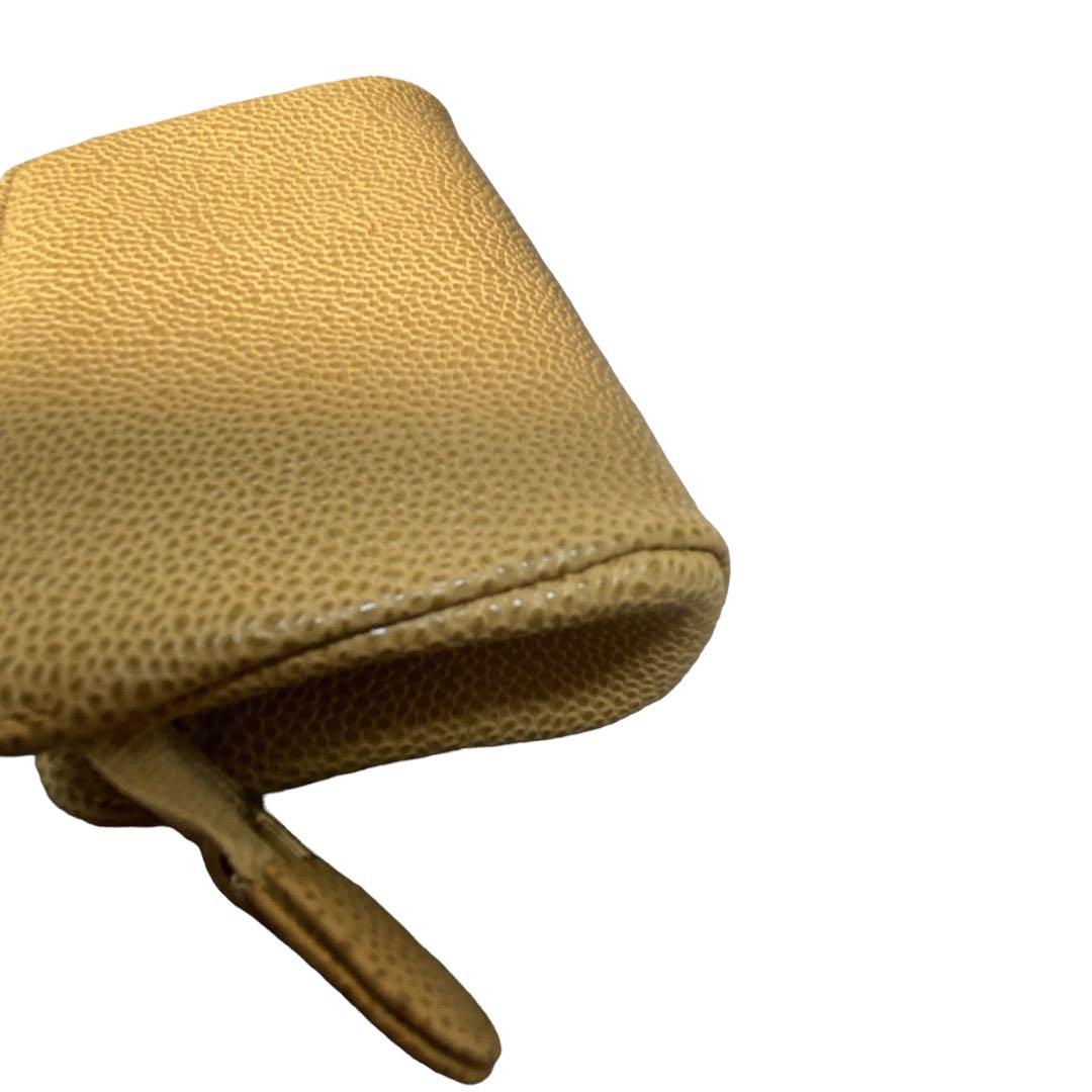 シャネル　CHANEL キャビアスキン　小物入れ　ベージュ