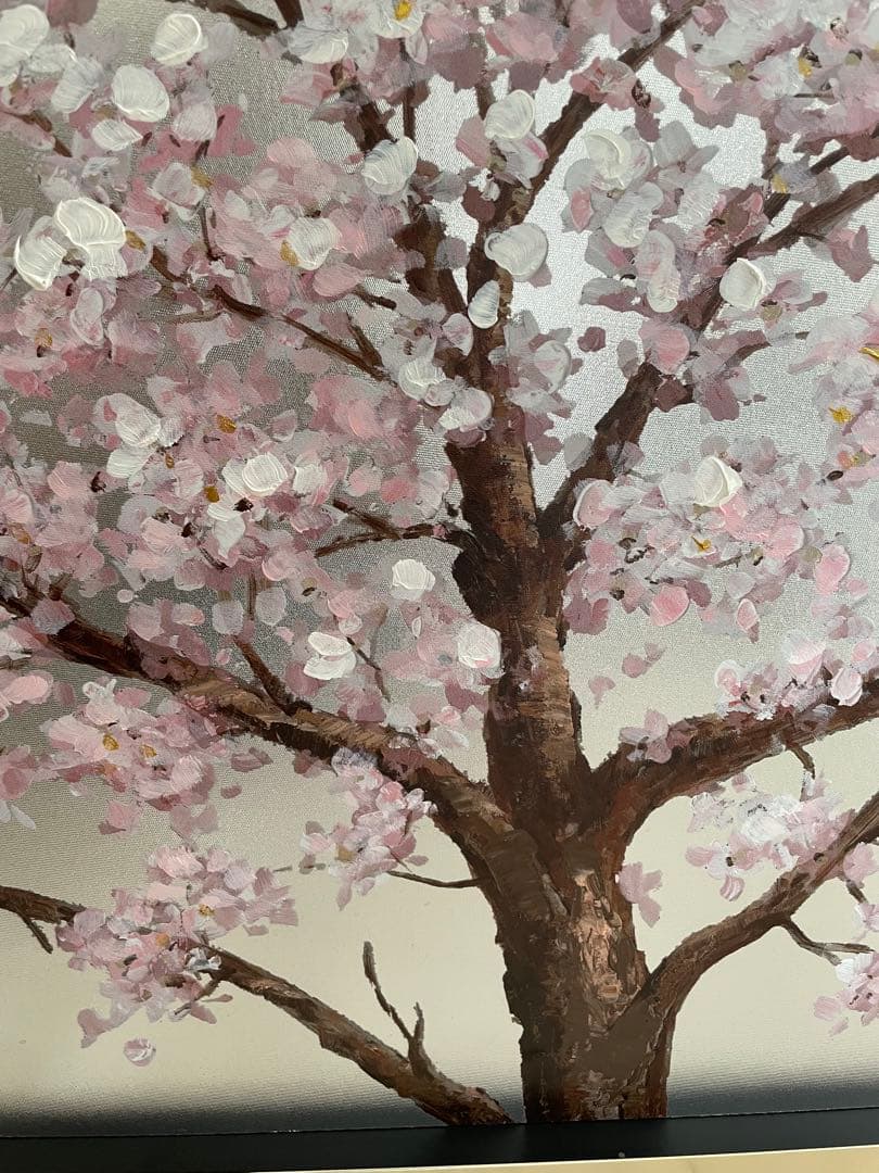 オイルペイントアート / シルバーサクラ (ユーパワー)