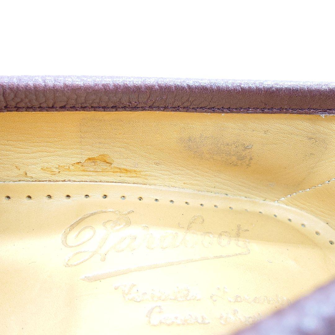 Paraboot パラブーツ シボ革レザー レディース ローファー 24cm相当