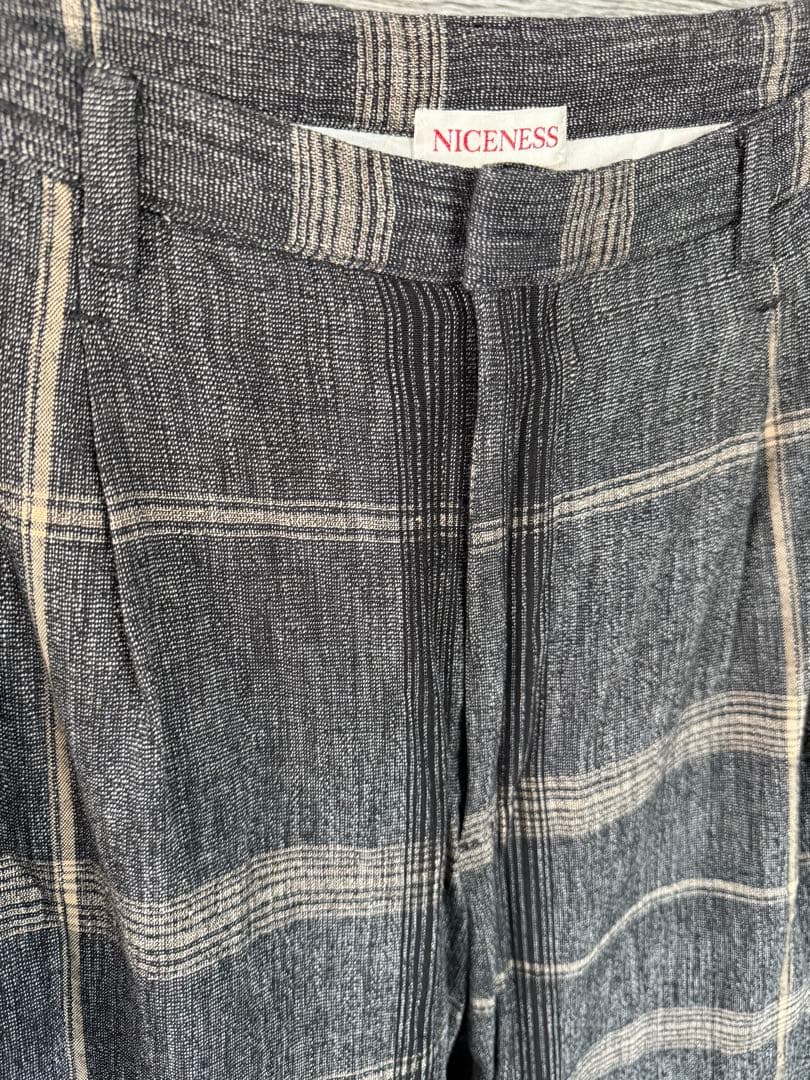 【試着のみ/ 3点set / Lサイズ】NICENESS 23AW セットアップ