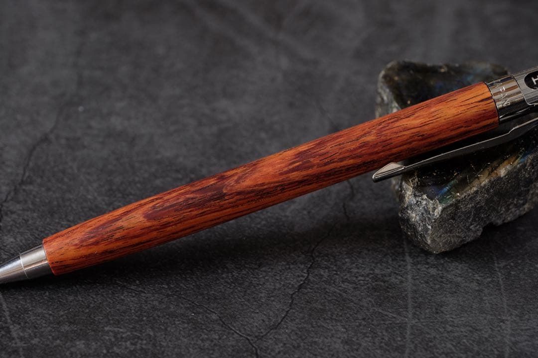 PG5木軸カスタム0208　高村杢工房製図用シャープペンシル チューリップウッド