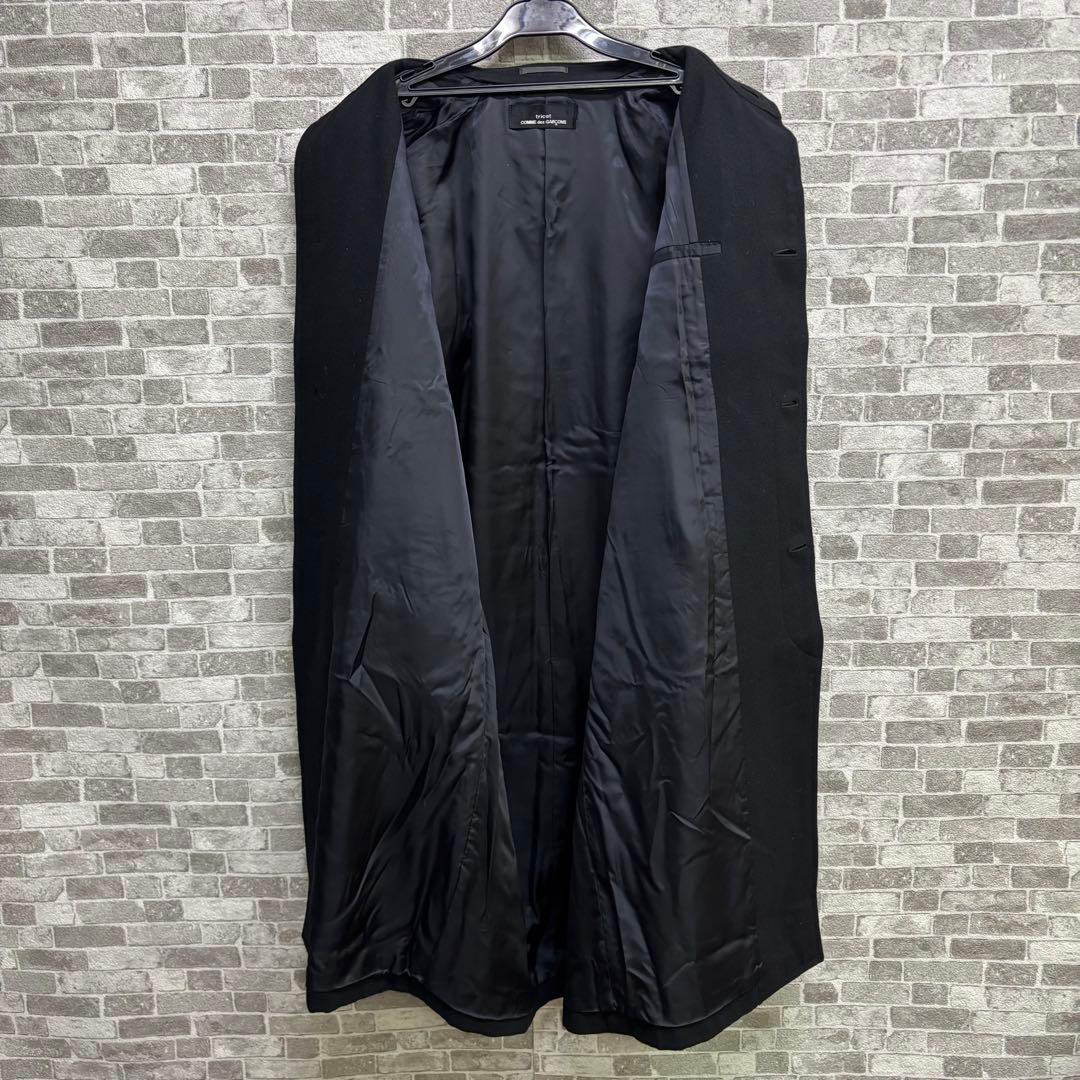 希少　COMME des GARCONS ブラック ウールピーコート　美品