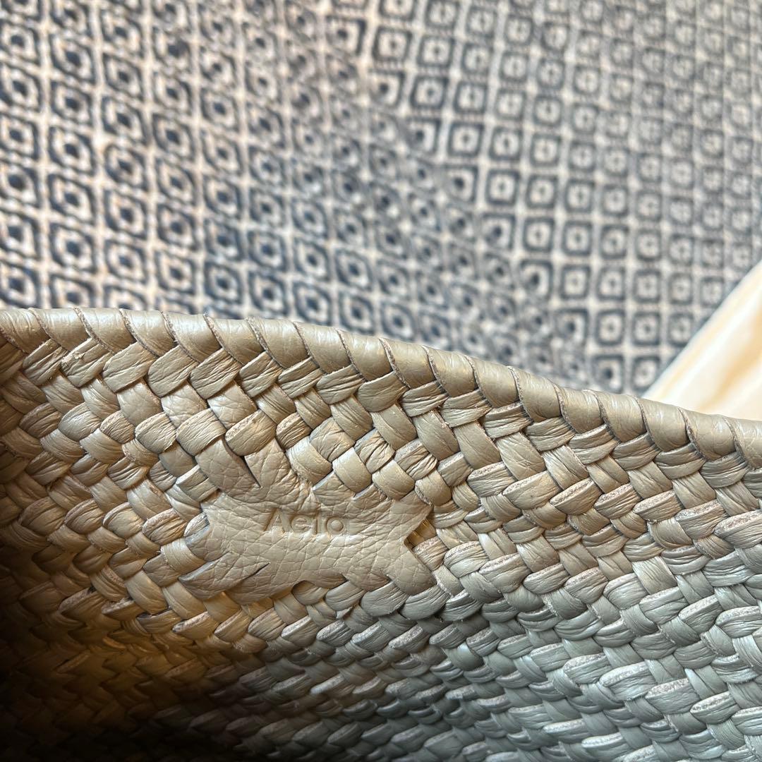 Aeta レザーカゴバック CYLINDER BASKET W HANDLE