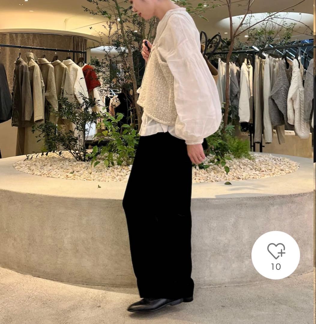 新品　かぐれ　今季　 2025秋冬　アルパカウールブークレニットキャミソール