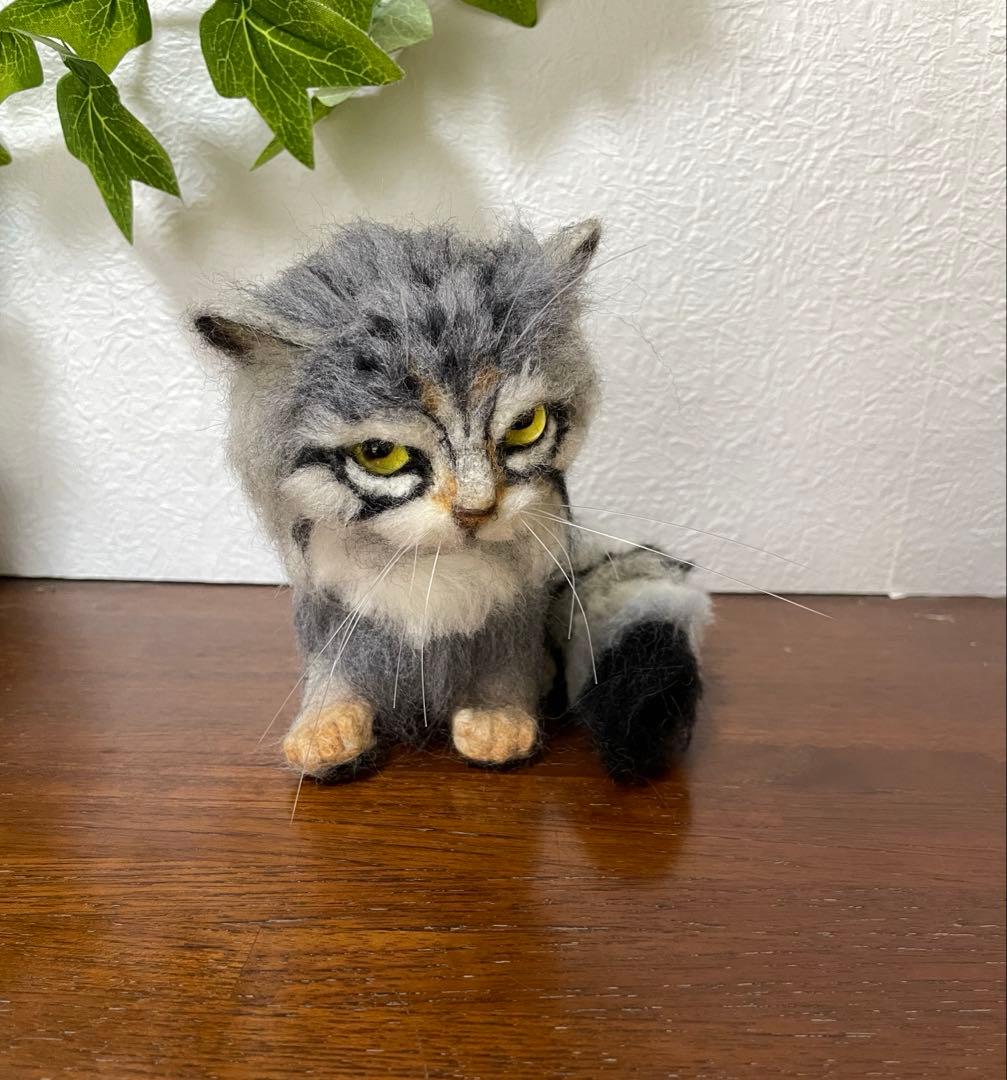 マヌルネコ 羊毛フェルト