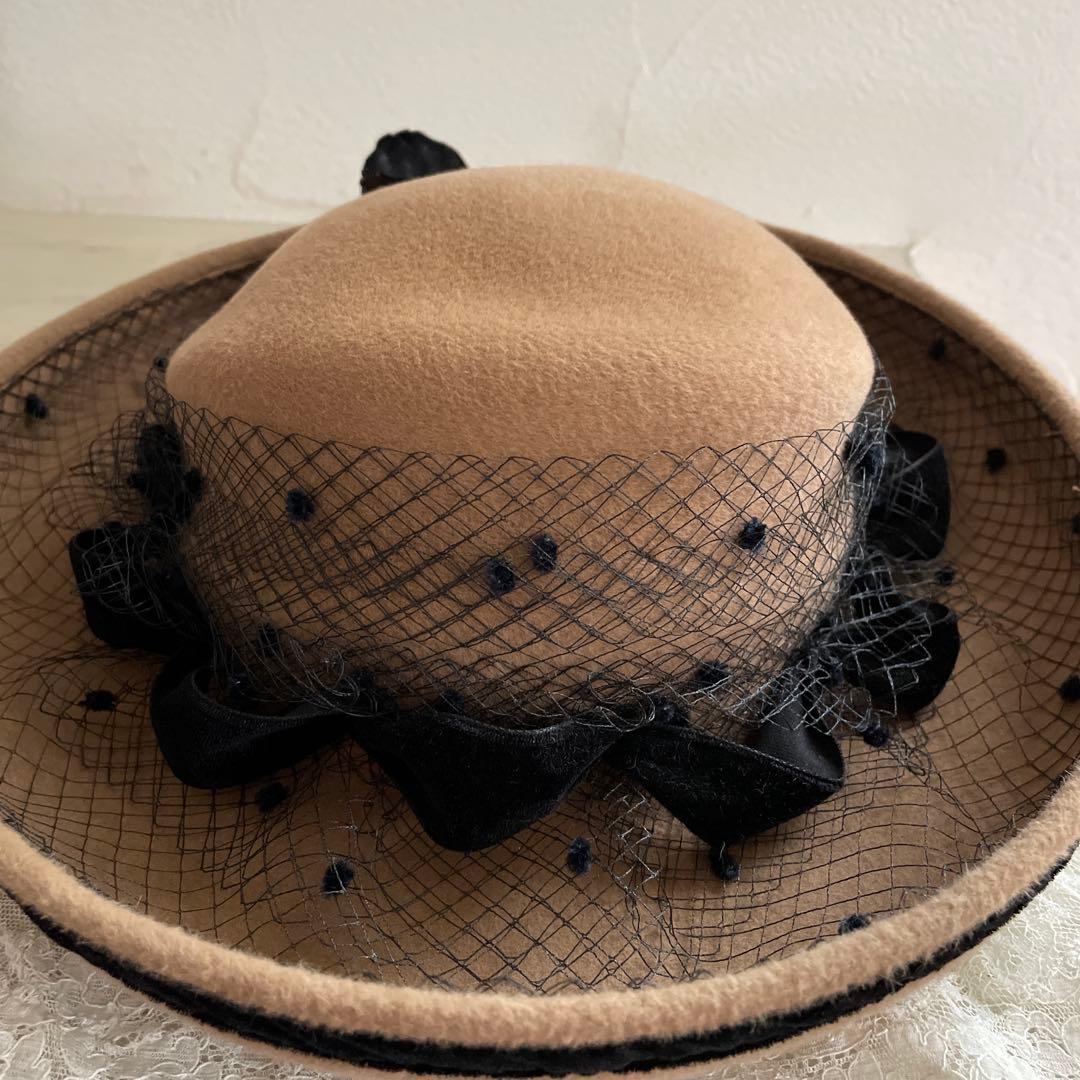 銀座ボーグ ハット　チュールレース帽子 ベッドドレス