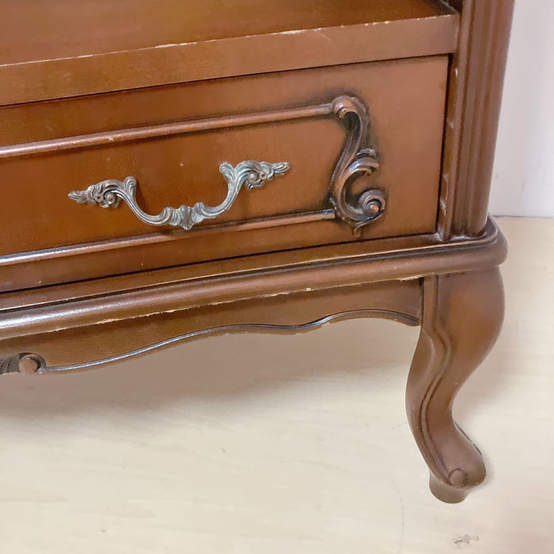 猫脚　アンティーク調　コンソール　サイドチェスト　キャビネット　レトロ