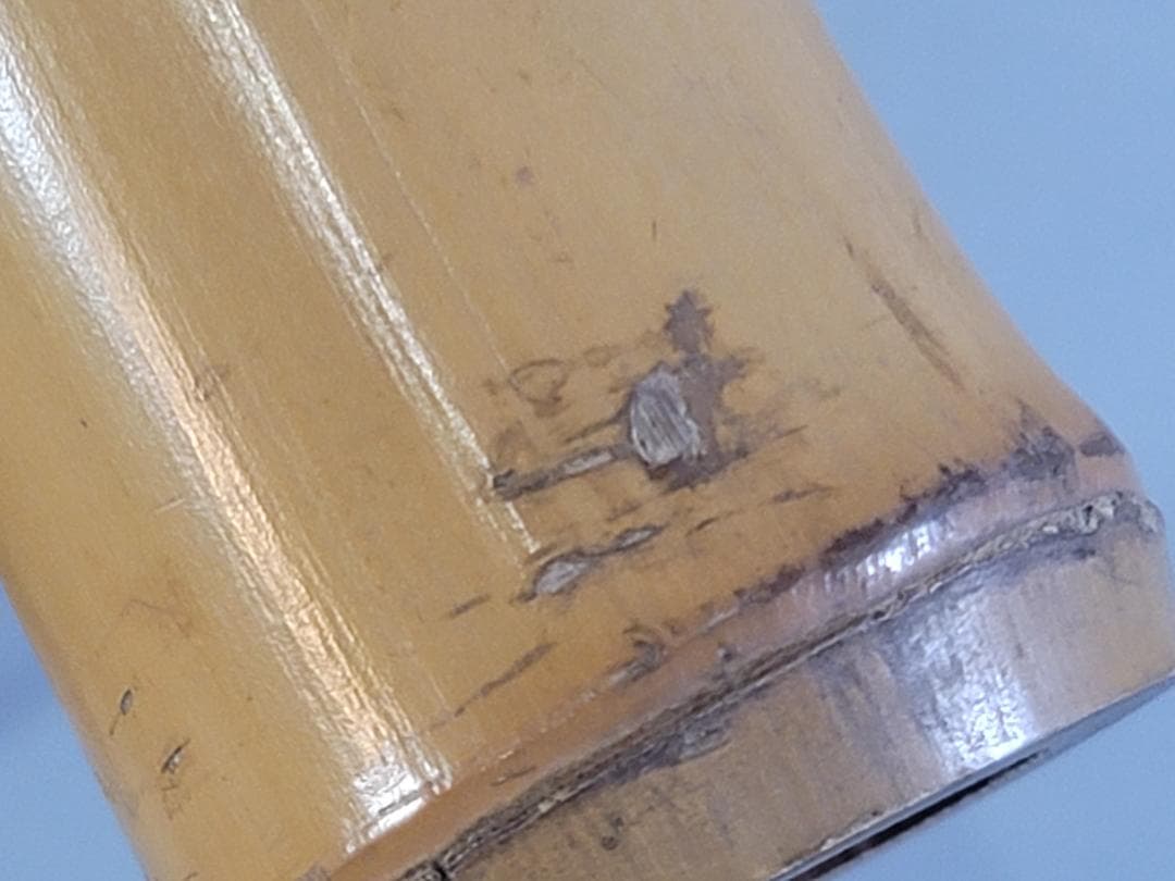 茶道具 竹 蓋置 一対 共箱 煤竹 茶杓 まとめて DT286