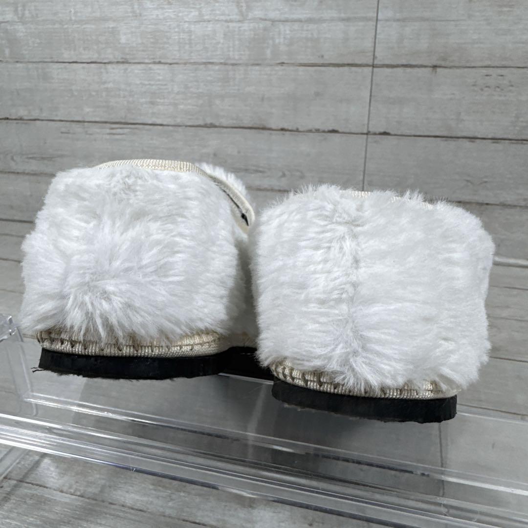 極美品　Sciuscia シューシャ　MARYJANE ファーシューズ　フラット