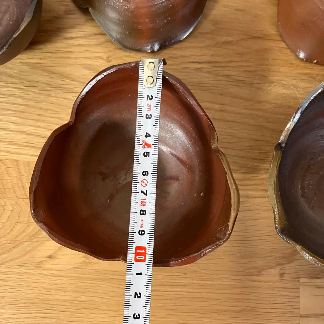 備前焼　山本和泉造　割山椒　向付　5客　※